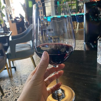 Tostadas Prime - Glass of cab (seems like a small pour) - New Mexican Cuisine Near Me - Santa Clara, California