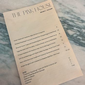 The Pink House - Brunch menu (December 2024) - Breakfast & Brunch Near Me - Cornwall, Connecticut