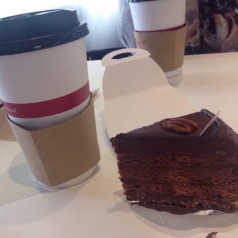 85°C Bakery Cafe-Irvine - Chocolate ganache cake and coffee - Coffee & Tea Near Me - Irvine, California