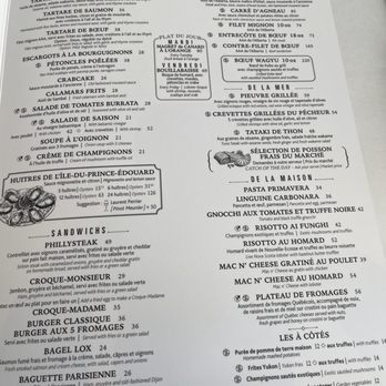 Duc de Lorraine - Menu lunch/dinner side - French Near Me - Montreal, Quebec Duc de Lorraine - Menu lunch/dinner side - French Near Me - Montreal, Quebec