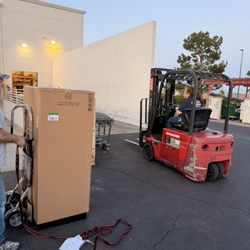 Forklift operator leaving the 380+ pound safe on the ground instead of loading it into my truck as promised.