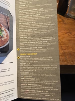 Menu photo 7 California Pizza Kitchen Sacramento, CA