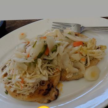 Seis Vecinos Restaurant - Pupusas! (Chorizo &cheese, Jalapeno & cheese) - Latin American Near Me - Bronx, New York