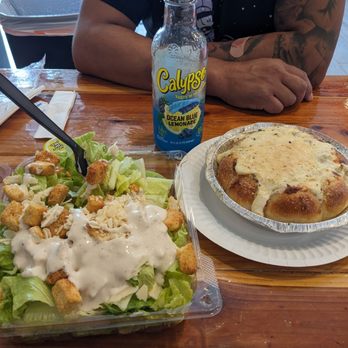 Xtra Cheese - Garlic Bread Cheese Dip Small (8x10) Caesar Salad - Pizza Near Me - Whittier, California