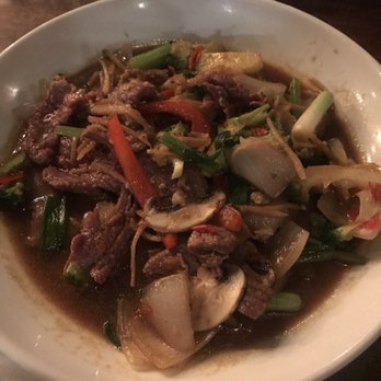 Thai Stellar - Fresh Ginger - Beef & Added Broccoli - Thai Near Me - Webster, Texas