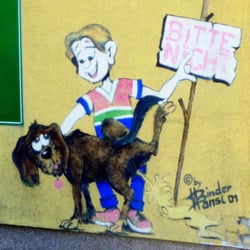 Schutzhaus Zu den Döring's - Komisches Bild beim Gassi gehen