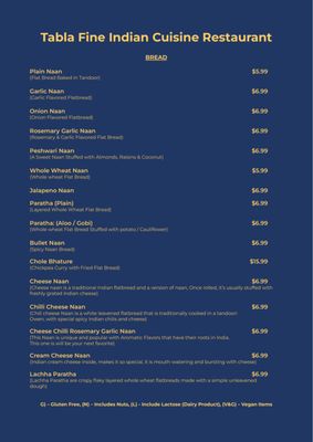Menu photo 4 Tabla Indian Cuisine Ridgewood, NJ Menu photo 4 Tabla Indian Cuisine Ridgewood, NJ