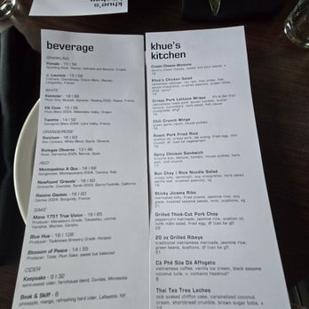 Khue’s Kitchen - Menu - Vietnamese Near Me - Saint Paul, Minnesota