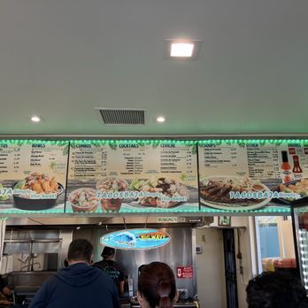 Tacos Baja - The menu. - Seafood Near Me - Whittier, California