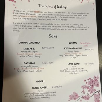 Shinwa Izakaya - Sake menu - Japanese Near Me - Washington, DC, District of Columbia Shinwa Izakaya - Sake menu - Japanese Near Me - Washington, DC, District of Columbia