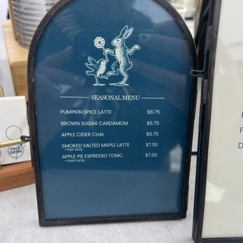 Hidden Coffee Bar - Seasonal menu as of 10/25/2025 - Coffee & Tea Near Me - Roseville, California