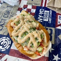 Spicy lobster roll Spicy lobster roll
