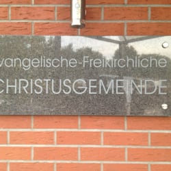 Evangelisch-Freikirchliche Christusgemeinde Rastatt - Eingangsschild