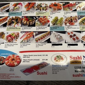 Sushi N Go - Menu as of Jan 2023 - Sushi Bars Near Me - Norwalk, California Sushi N Go - Menu as of Jan 2023 - Sushi Bars Near Me - Norwalk, California