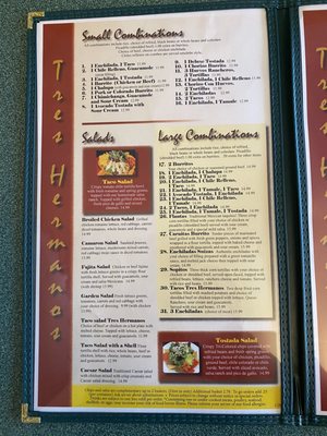 Menu photo 2 Tres Hermanos Marysville, WA