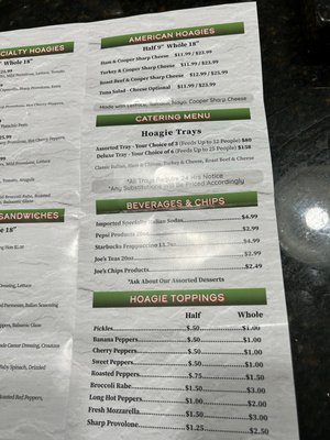 Menu photo 3 Derita Italian Deli St. Augustine, FL