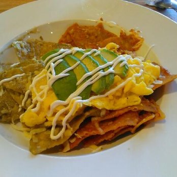 The Churro Waffle - Classic Chilaquiles with salsa verde and salsa rojo - Breakfast & Brunch Near Me - Chicago, Illinois The Churro Waffle - Classic Chilaquiles with salsa verde and salsa rojo - Breakfast & Brunch Near Me - Chicago, Illinois