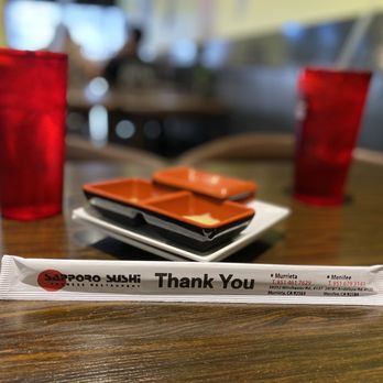 Sapporo Sushi - Table setting - Sushi Bars Near Me - Murrieta, California