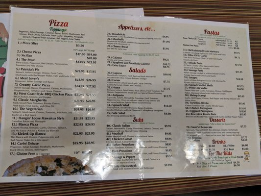 Menu photo 8 A Carini's Pizza & Pasta Murrieta, CA