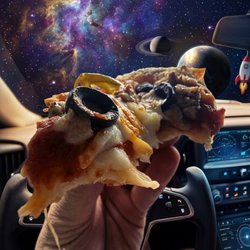 Piece of pizza.