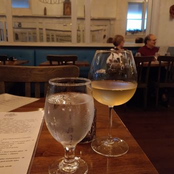 Limones Restaurant - Glass of Albarino in the dining room - Mexican Near Me - Asheville, North Carolina Limones Restaurant - Glass of Albarino in the dining room - Mexican Near Me - Asheville, North Carolina