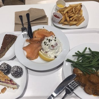 IKEA - Salmon Meatballs with mashed potatoes and green beans, Salmon and Potato Salad, Side of Fries , Dessert Galore!! - Furniture Stores Near Me - Renton, Washington IKEA - Salmon Meatballs with mashed potatoes and green beans, Salmon and Potato Salad, Side of Fries , Dessert Galore!! - Furniture Stores Near Me - Renton, Washington