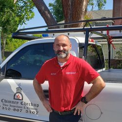 Chimney Checkup - Clean...uniformed...well equipped and professional .