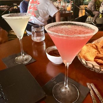 Javier's - Lemon Drop Martinis, one with a Chambord shot. - Mexican Near Me - Newport Coast, California Javier's - Lemon Drop Martinis, one with a Chambord shot. - Mexican Near Me - Newport Coast, California