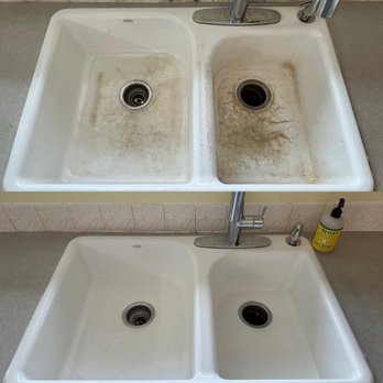 Nectar Cleaning - Deep Cleaning services before and after cleaning a sink out. - Home Cleaning Near Me