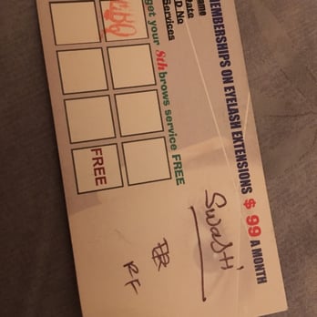 Eyebrow Queen Salon - Stamp cards! - Eyelash Service Near Me - Oakland, California Eyebrow Queen Salon - Stamp cards! - Eyelash Service Near Me - Oakland, California