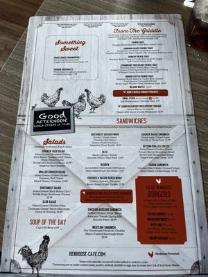 Menu photo 6 Henhouse Cafe Gilbert, AZ