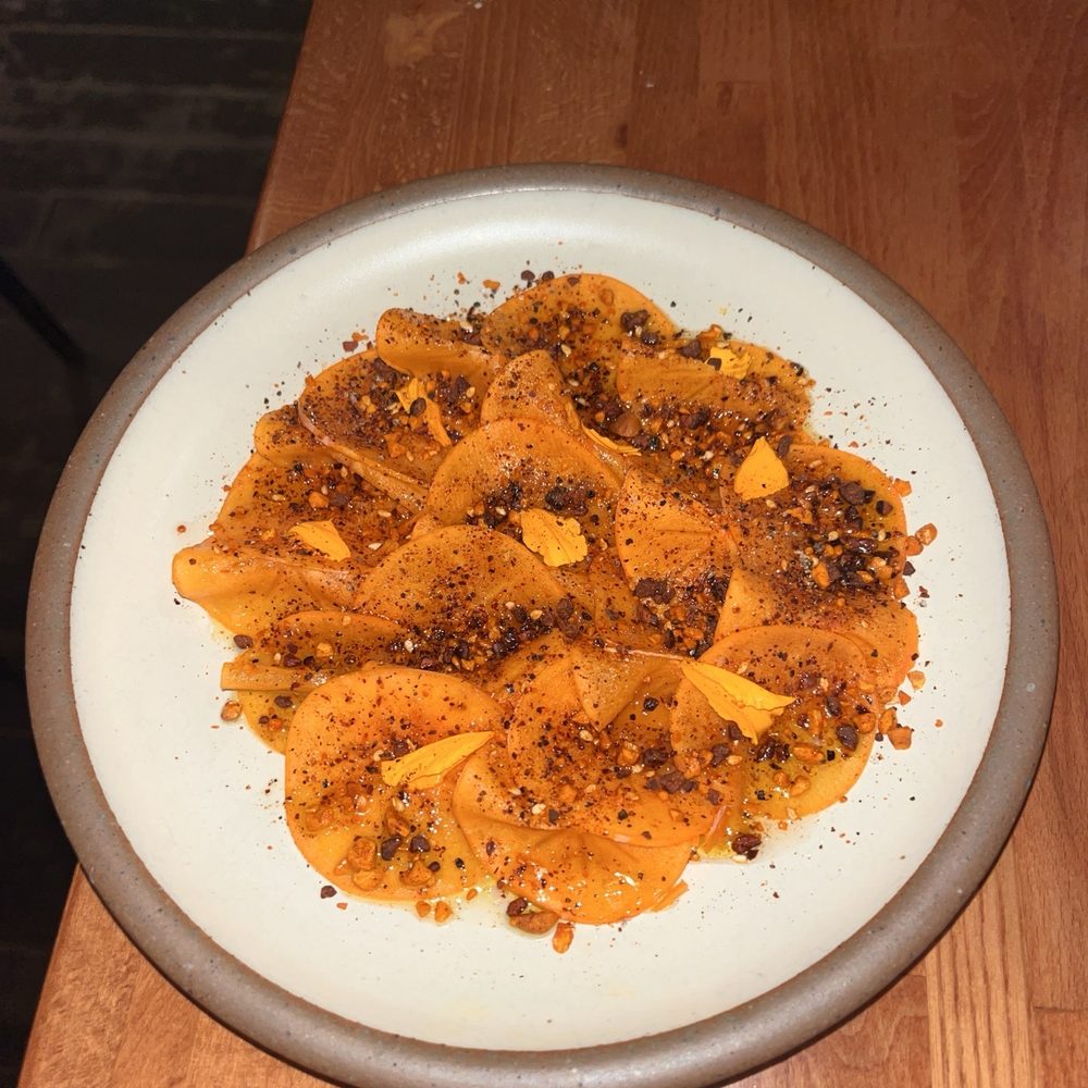 Rustic Canyon - Persimmon dish - Wine Bars Near Me - Santa Monica, California Rustic Canyon - Persimmon dish - Wine Bars Near Me - Santa Monica, California