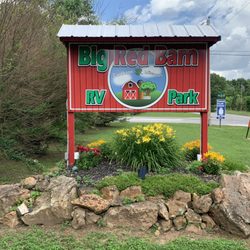 Big Red Barn Rv Park - Our New street sign