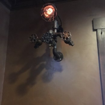 Liberty Ale House - Cool lighting made out of what I think are steam engine valves and regulators. - Sports Bars Near Me - Reading, Pennsylvania Liberty Ale House - Cool lighting made out of what I think are steam engine valves and regulators. - Sports Bars Near Me - Reading, Pennsylvania