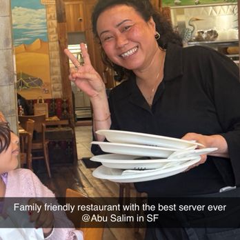 Abu Salim Middle Eastern Grill - Shoutout to the amazing staff here! They were so patient and understanding with our group of 8 kids! - Halal Near Me - San Francisco, California