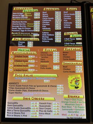 Menu photo 5 Amado's Mexican Food Tempe, AZ
