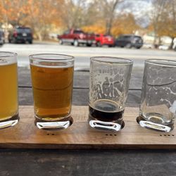Currahee Brewing Company - A flight: IPA, Oktoberfest, Dark Belgium, Stout (already gone)