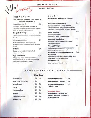 Menu photo 4 Villa Lucias Redwood City, CA Menu photo 4 Villa Lucias Redwood City, CA