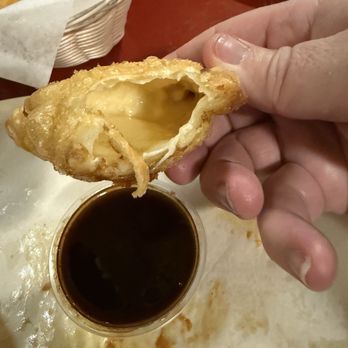Gaia Masala & Burger - Cheese Samosa 12/20/25 (corner bite removed) - Burgers Near Me - Denver, Colorado Gaia Masala & Burger - Cheese Samosa 12/20/25 (corner bite removed) - Burgers Near Me - Denver, Colorado