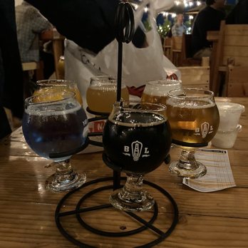 Bottle Logic Brewing - Beer flight - Breweries Near Me - Anaheim, California