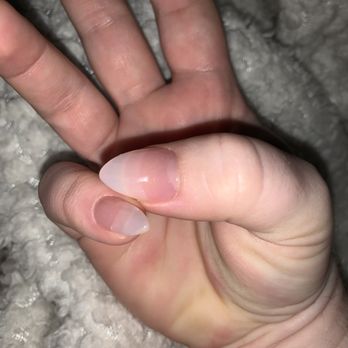 Nails by Ann - This is how she folded my fingers to see if the lengths were the same. - Nail Salons Near Me - Houston, Texas