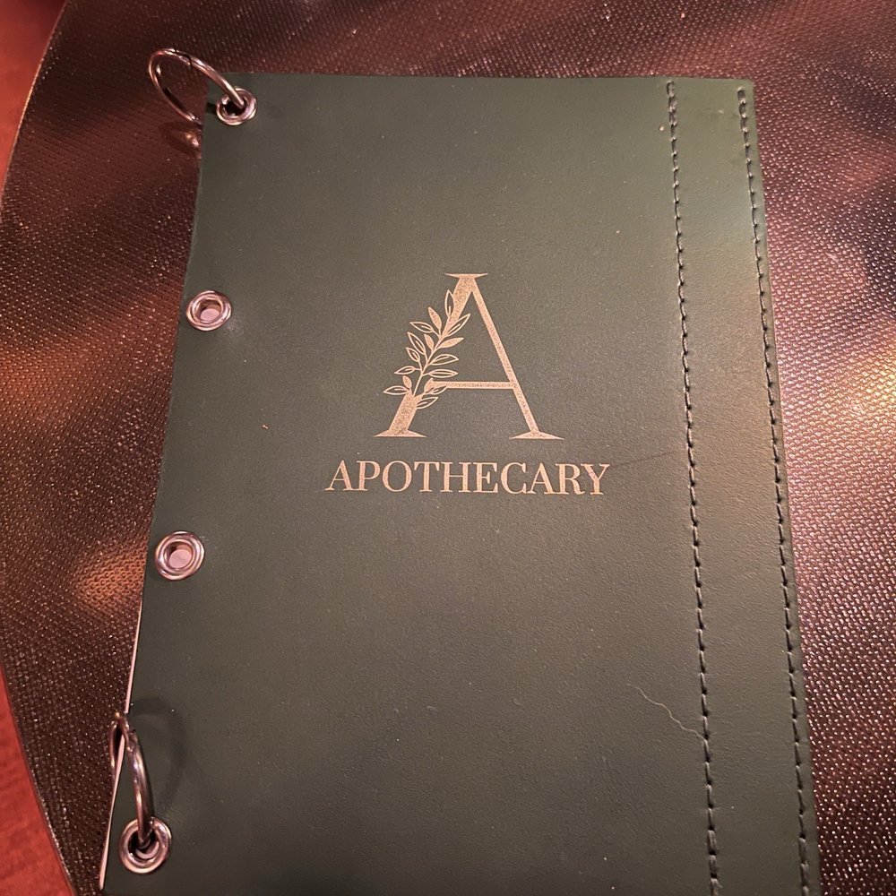 Apothecary - menu - Cocktail Bars Near Me - Dallas, Texas