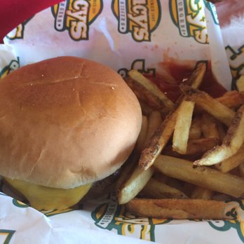 Jucys Hamburgers - Junior burger with hand cut fresh fries. - Burgers Near Me - Marshall, Texas Jucys Hamburgers - Junior burger with hand cut fresh fries. - Burgers Near Me - Marshall, Texas