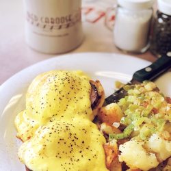 The Red Caboose Cafe - Eggs Benedict