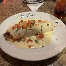 Steak and cheese burrito Steak and cheese burrito