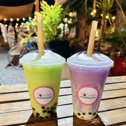 Bobalei - Honeydew & Ube Milk Tea with Boba on 8.19.2024