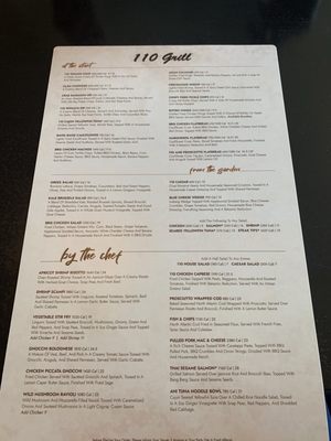 Menu photo 1 110 Grill Marlborough, MA