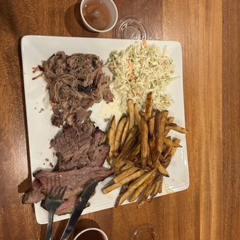 Vision BBQ - Two meat plate. - Southern Near Me - Charlottesville, Virginia