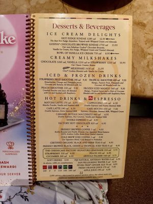 Menu photo 6 The Cheesecake Factory Anaheim, CA