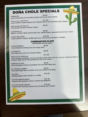 Menu photo 3 La Machaka Tex-Mex Katy, TX